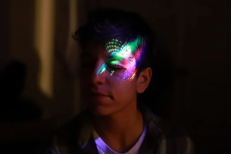blacklight face paint bay area