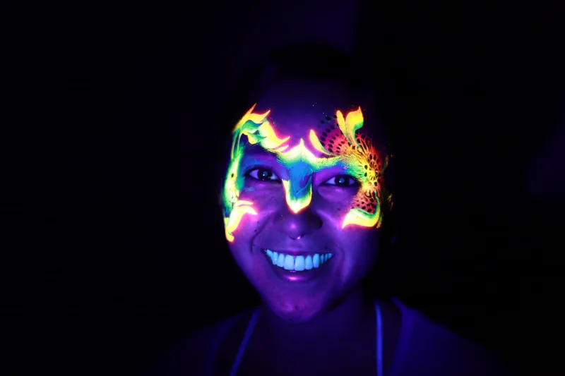 blacklight facepaint sf