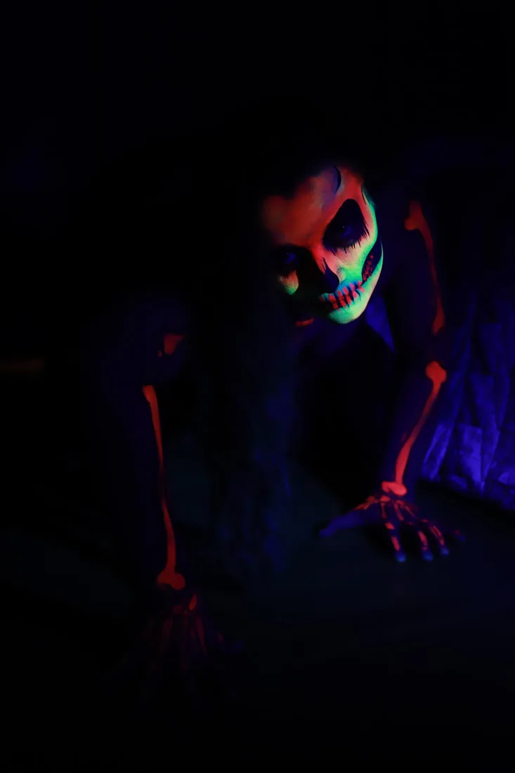 blacklight face paint sf